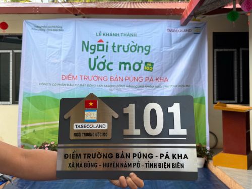 Khánh thành điểm trường mới, Taseco Land chung tay góp yêu thương đến Nà Bủng, Nậm Pồ, Điện Biên